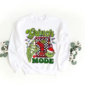 White Grinch Graphic Sweatshirt